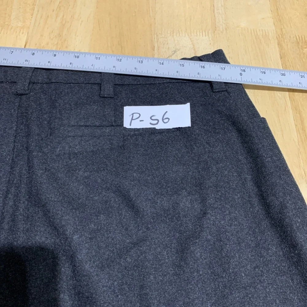 VGT Banana Republic Stretch Pants Mens 38Rx29 Black 62% Wool/Laine‎ Dress
